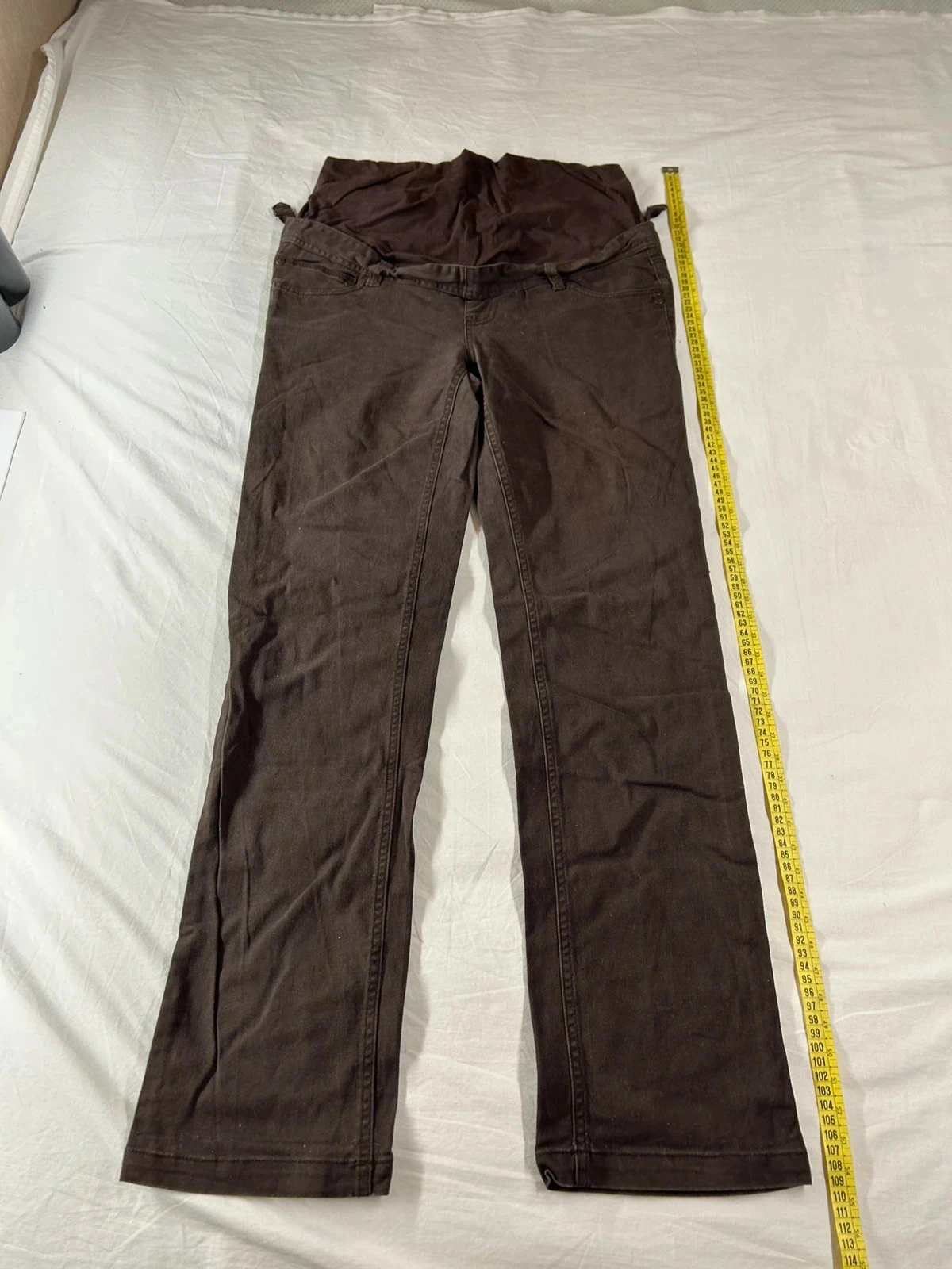 Jean marron vintage ligne maternité